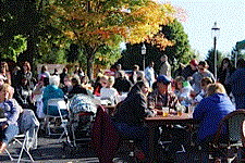 A picture perfect packed day at the Brewpub.